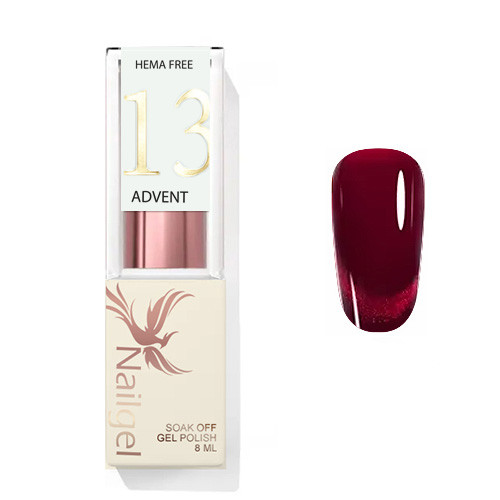 Advent 13 - Gél lak 8 ml - Magnetická červená -